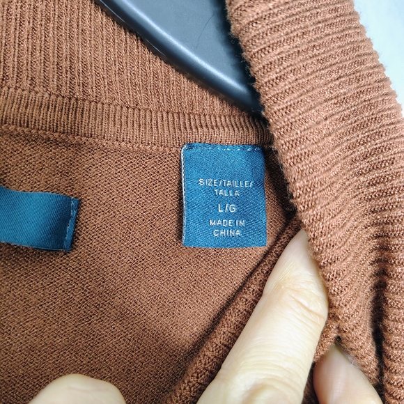 Perry Ellis Men's Ginger Turtleneck Sweater Sz L Viscose Autumn 🍁🍂 - Picture 5 of 15